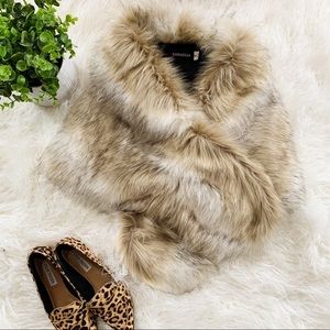 Faux Fur Shawl Wrap Stole Shrug Cover Up